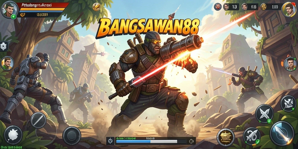 Tampilan intens dari gameplay seru BANGSAWAN88.