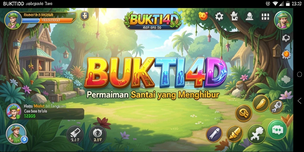 Tampilan gameplay BUKTI4D yang penuh warna dan menarik.