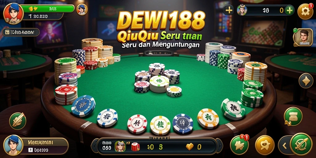 Gameplay seru DEWI188 saat bermain QiuQiu dengan teman-teman.