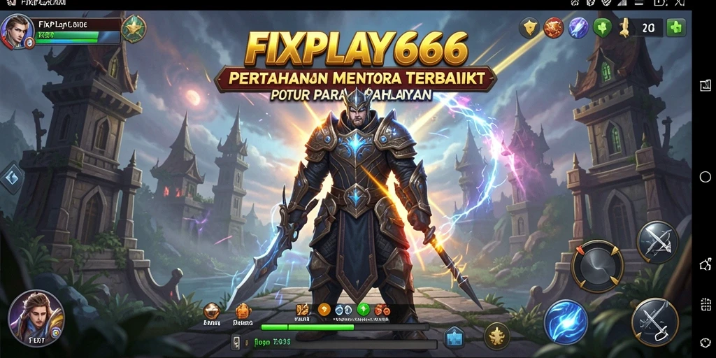 Tampilan gameplay FIXPLAY666 yang mendebarkan dalam Tower Defense.