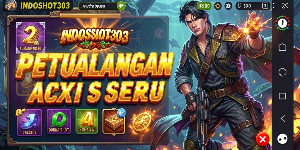 Screenshot gameplay INDOSLOT303 menunjukkan aksi slot yang mendebarkan dan grafis yang menakjubkan.