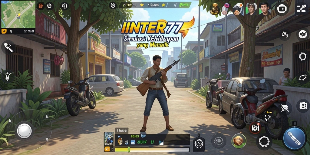 Tampilan gameplay INTER77 yang menakjubkan dan interaktif.