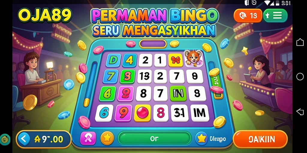 Tampilan gameplay seru dalam OJA89 dengan tema Bingo yang menarik.