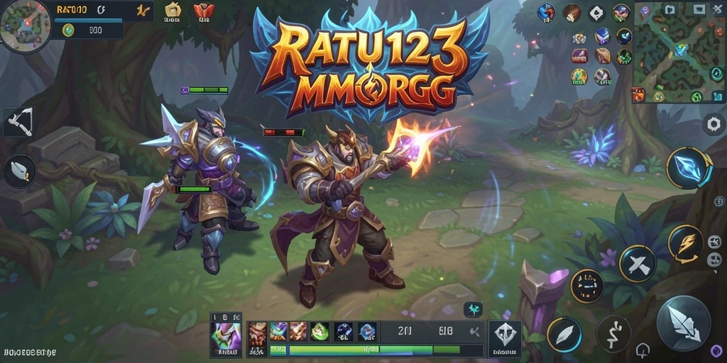 Screeshot dari gameplay RATU123 yang menampilkan pertarungan seru di dunia MMORPG.