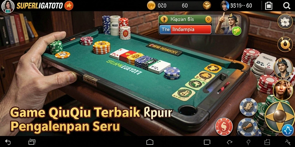 Screenshot gameplay <strong>SUPERLIGATOTO</strong> menampilkan momen seru saat bermain QiuQiu.