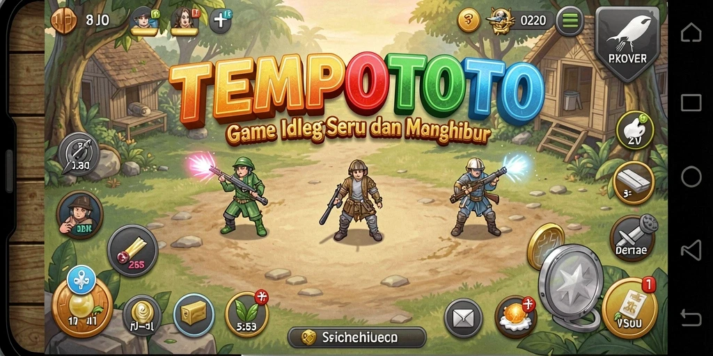 Screenshot TEMPOTOTO menunjukkan gameplay yang seru dan menarik.