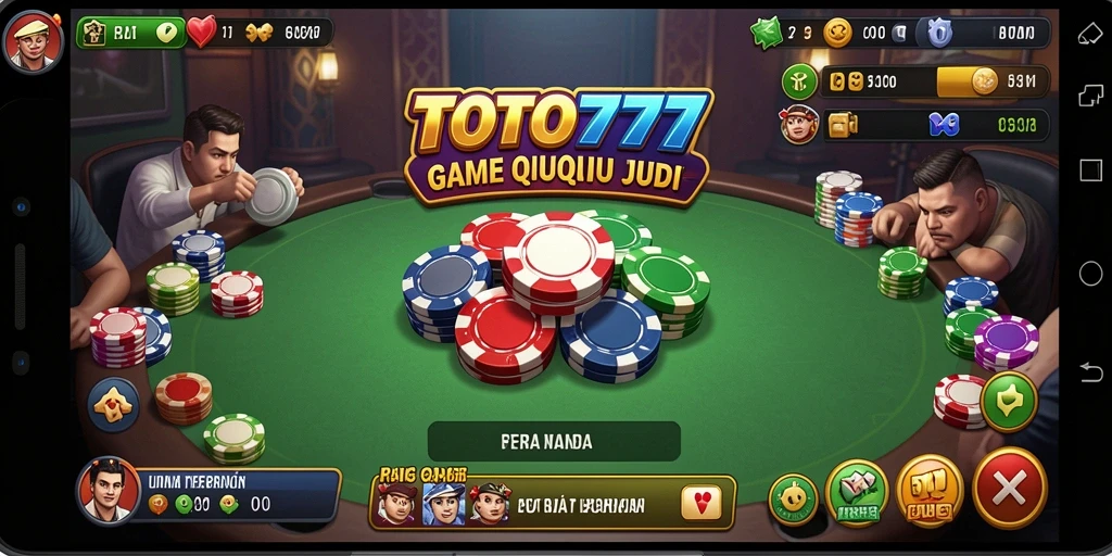 Tampilan aktivitas bermain QiuQiu yang menarik dalam TOTO777.