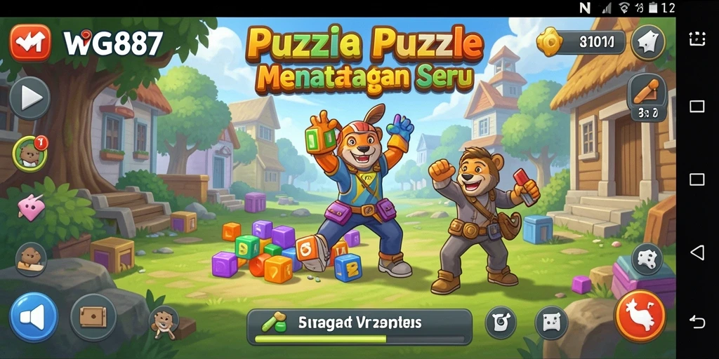 Tampilan gameplay menarik dari WG87 dalam menyelesaikan teka-teki.